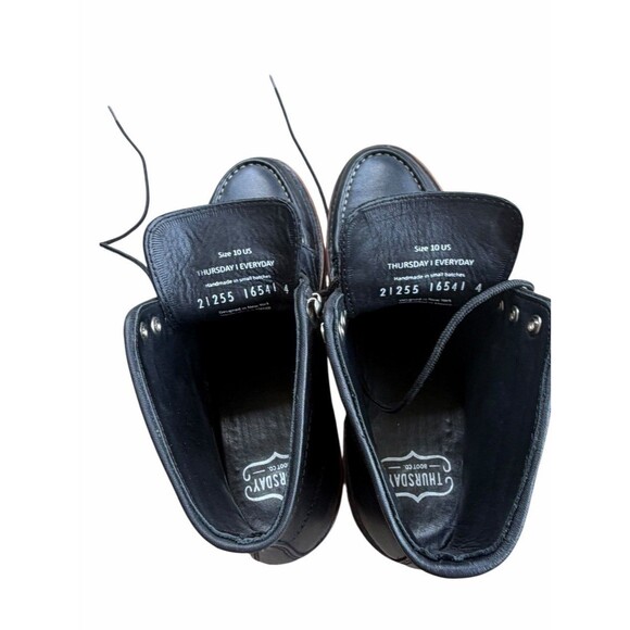 Thursday Boot Co. Everyday Boots Black Leather Lace Up Chukka Chelsea Boot White main image 11